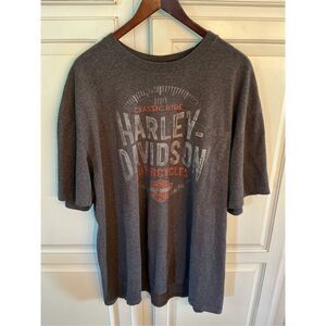 Harley Davidson Classic Ride Graphic Shirt Mt Cheaha Sz 2XL Gray